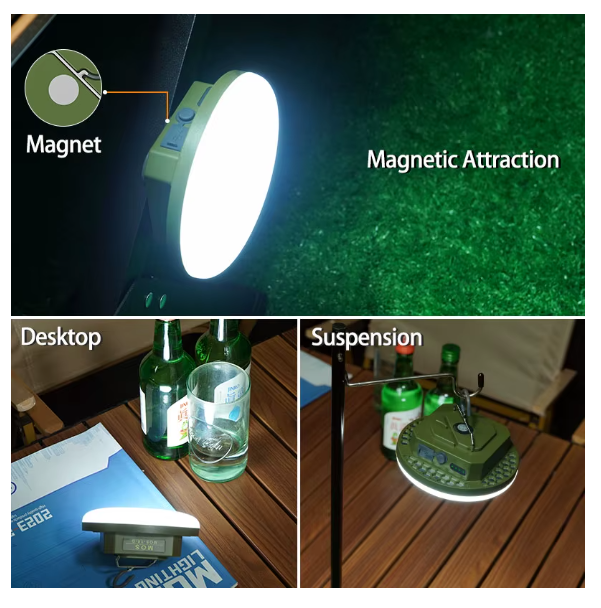 Lampe LED Camping Rechargeable — Autonomie 50h