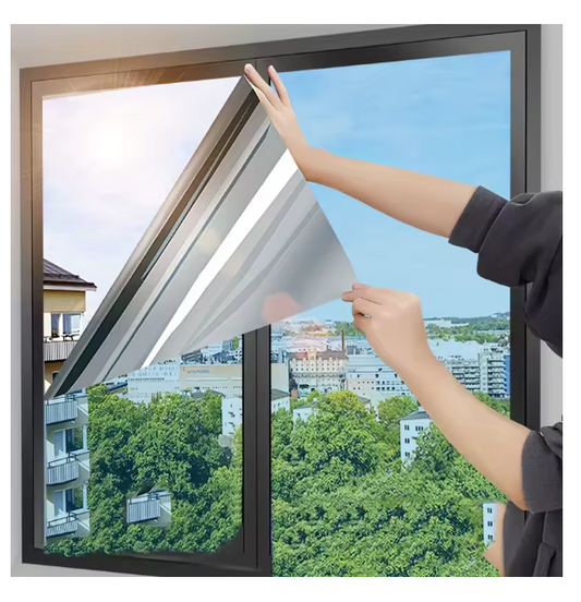 Film Solaire Anti-UV pour Fenêtres — Effet Miroir