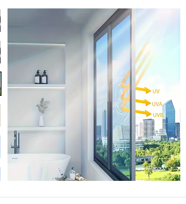 Film Solaire Anti-UV pour Fenêtres — Effet Miroir