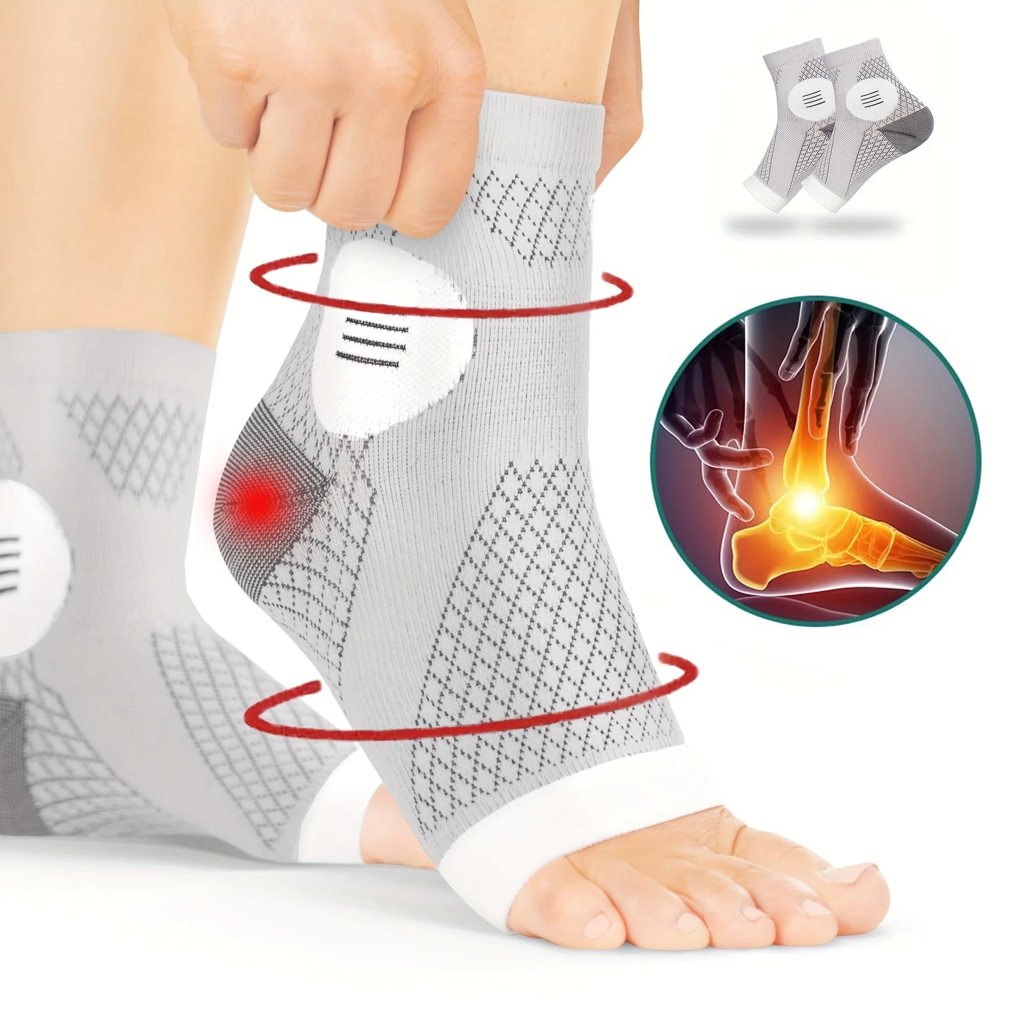 Guide des tailles du manchon de compression cheville THD Boutique