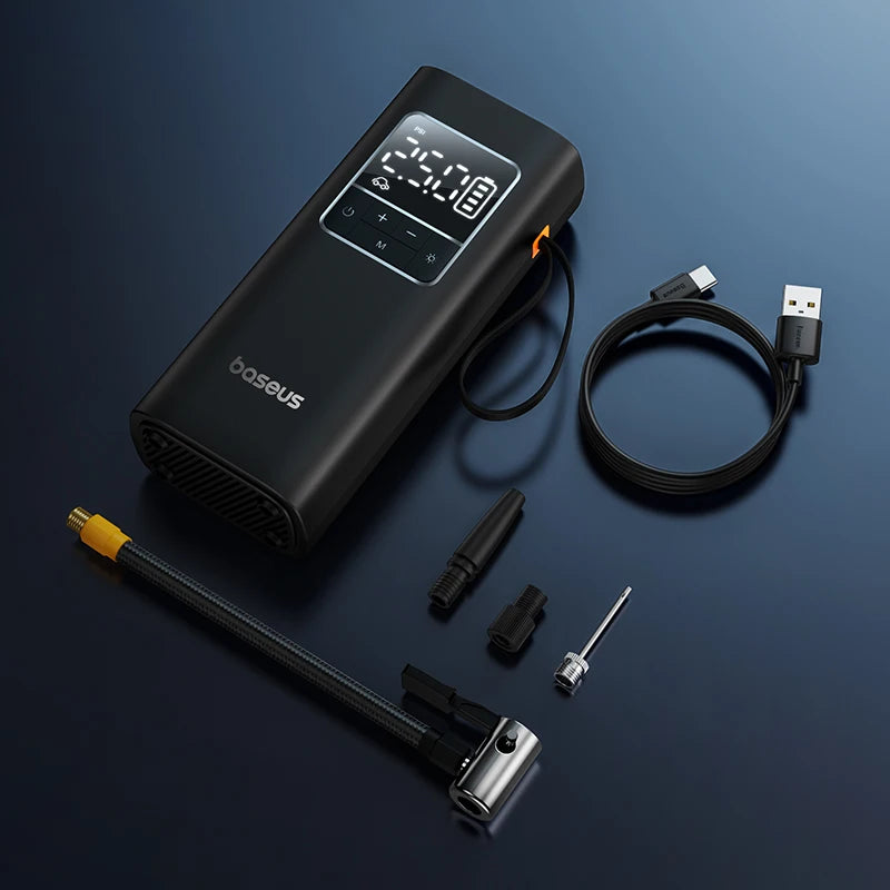 Gonfleur de Pneus Portable Baseus — Écran LCD